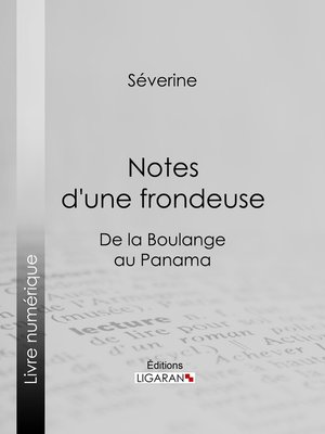 cover image of Notes d'une frondeuse